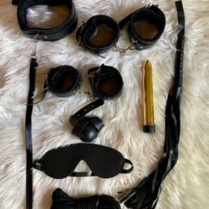 Sasa Bondage Set with Vibrator - Black