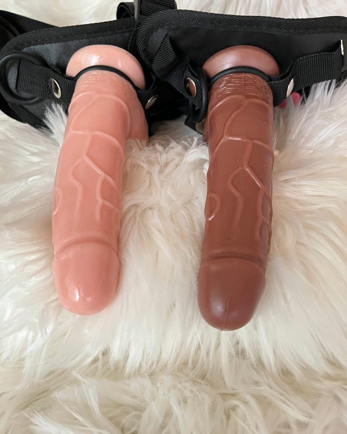 Exotica 7 Inch Vibrating Strap-on for Women